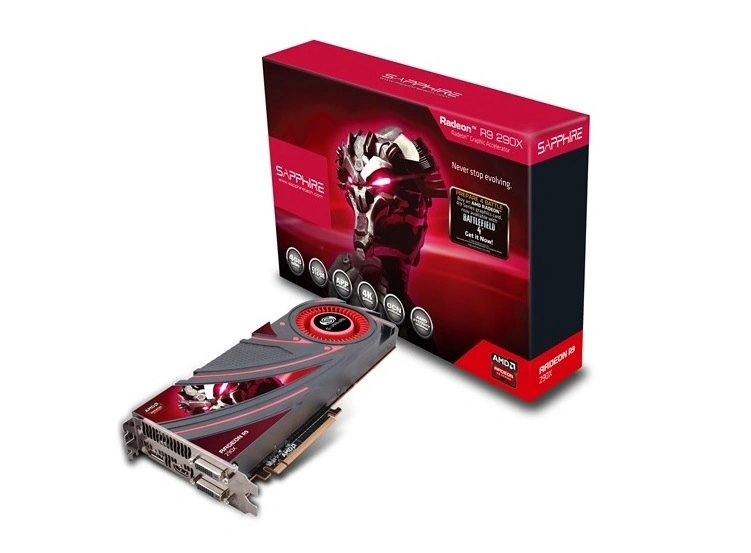 Qカード Sapphire R9 290X TRI-X OC 4GB DDR5 512B HDMI/DVI Ekran Kartı